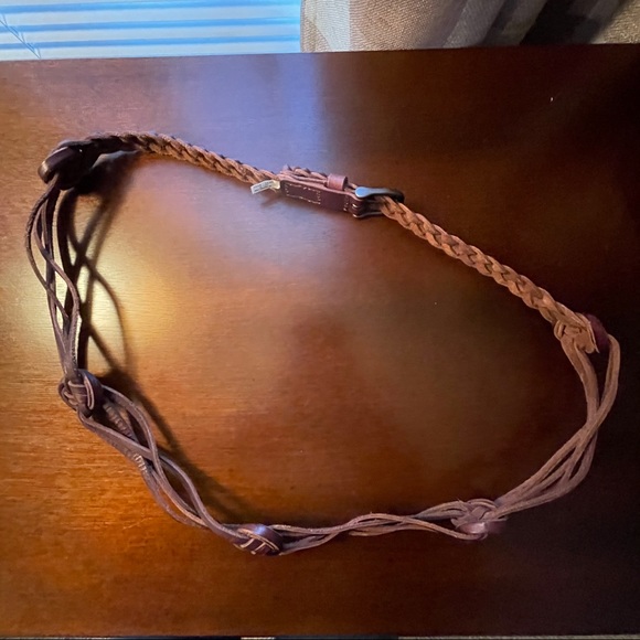 AEO Boho Braided Brown Belt - Picture 4 of 9
